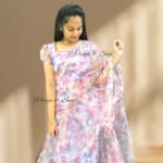 2 in 1 Saree Gown Floral Organza