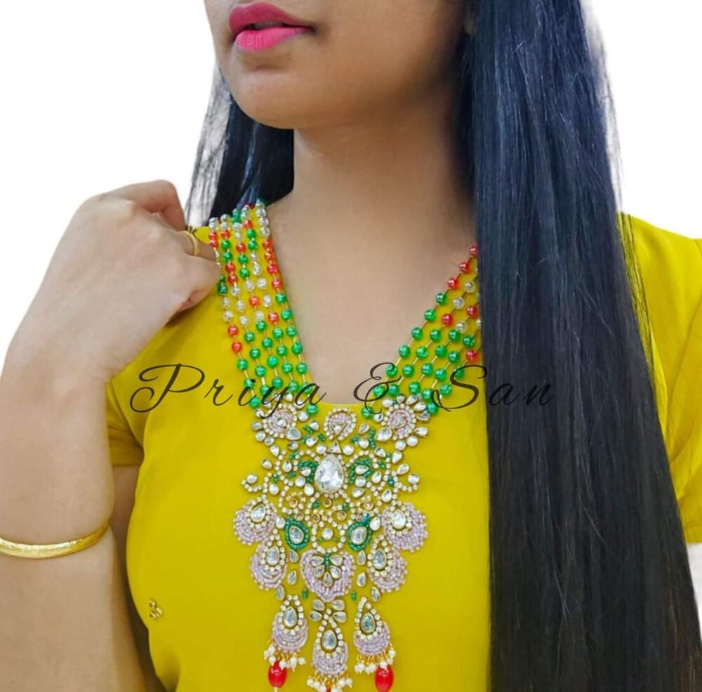 Exquisite Necklace A line Dress