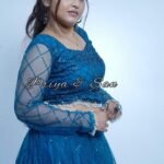 Gorgeous Peacock Blue Croptop Lehenga