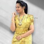Golden Saree Gown