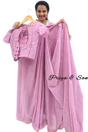 Blush Glow Ready To Wear Saree