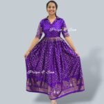 Purple Bandhani Frock
