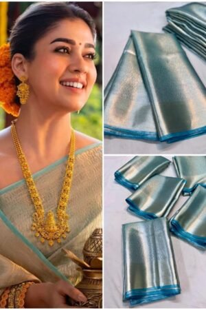 Nayanthara Inspired Tissue Silk Saree