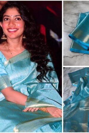 Sai Pallavi Inspired Tissue Silk Saree