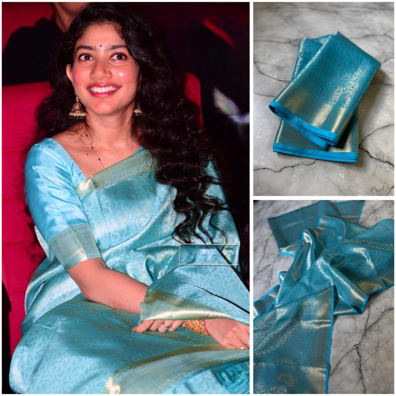 Sai Pallavi Inspired Tissue Silk Saree