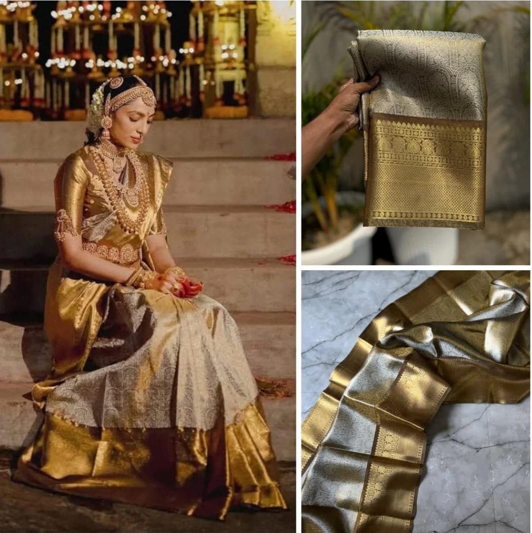 Sobhita Dhulipala Inspired Tissue Silk Saree