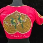 Parrot Peacock Fantasy Handworked Blouse