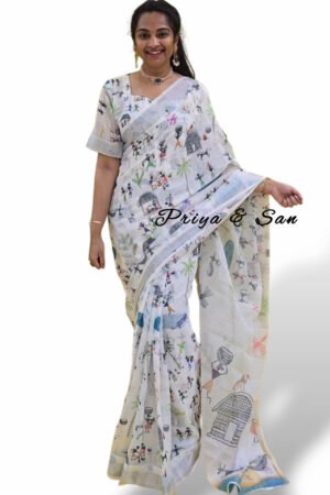 Tribal Elegance 2 in 1 Saree Gown