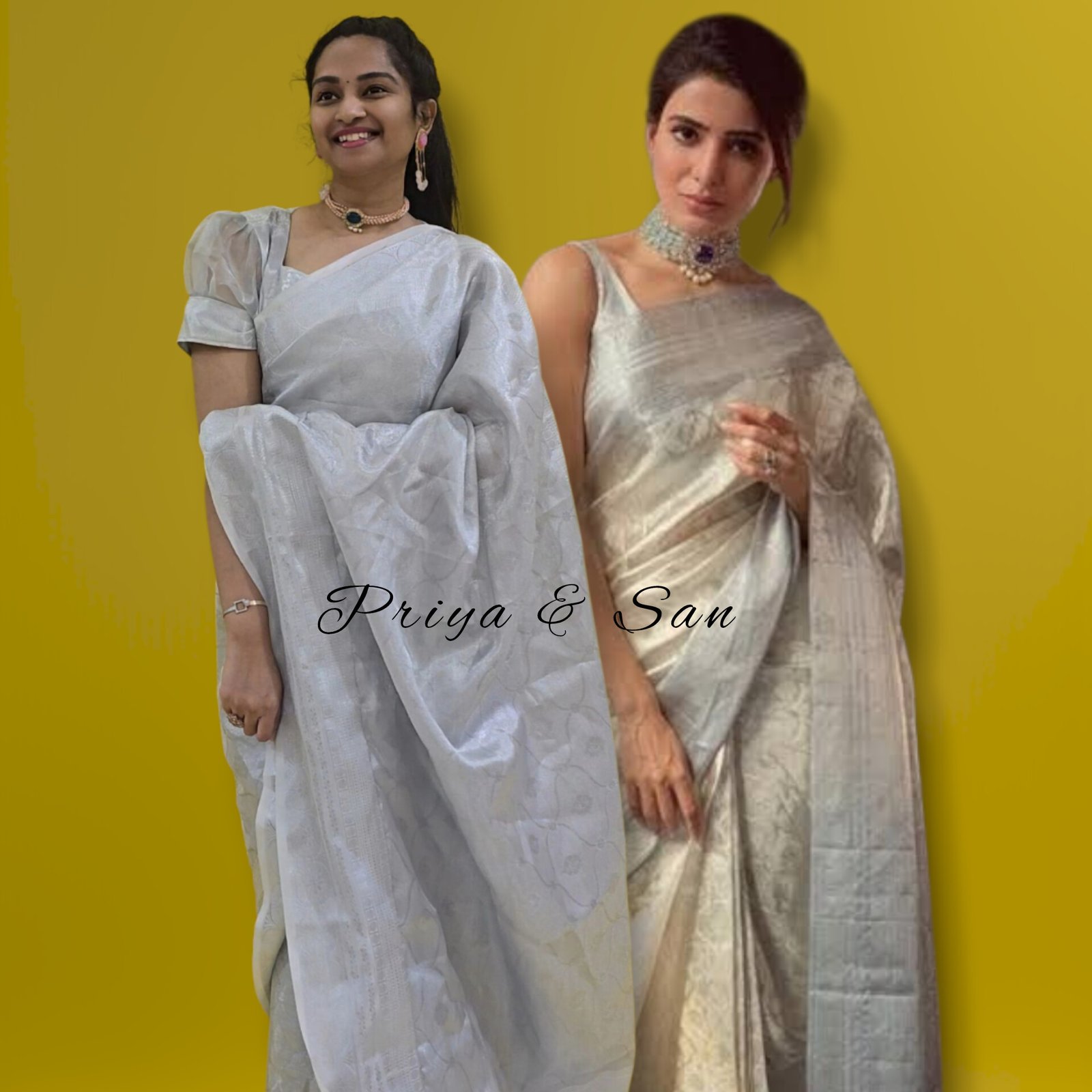 Samantha Inspired Pre-Draped Saree gown