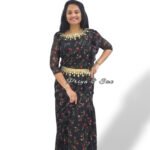 Dreamy Rose Buds 2 in 1 Saree Gown