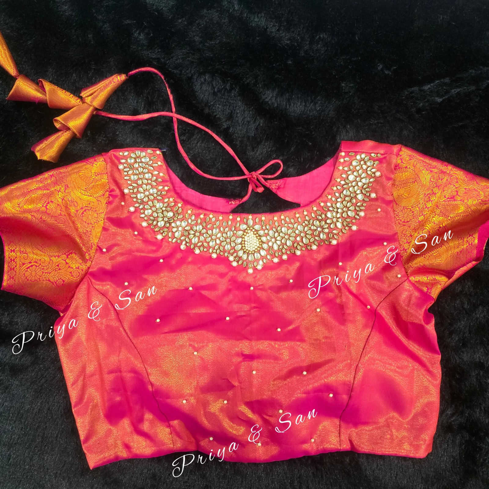 Pearl Raaga Handworked Blouse - Image 4