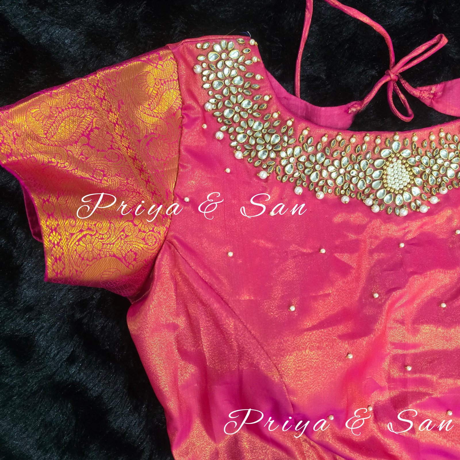 Pearl Raaga Handworked Blouse - Image 3