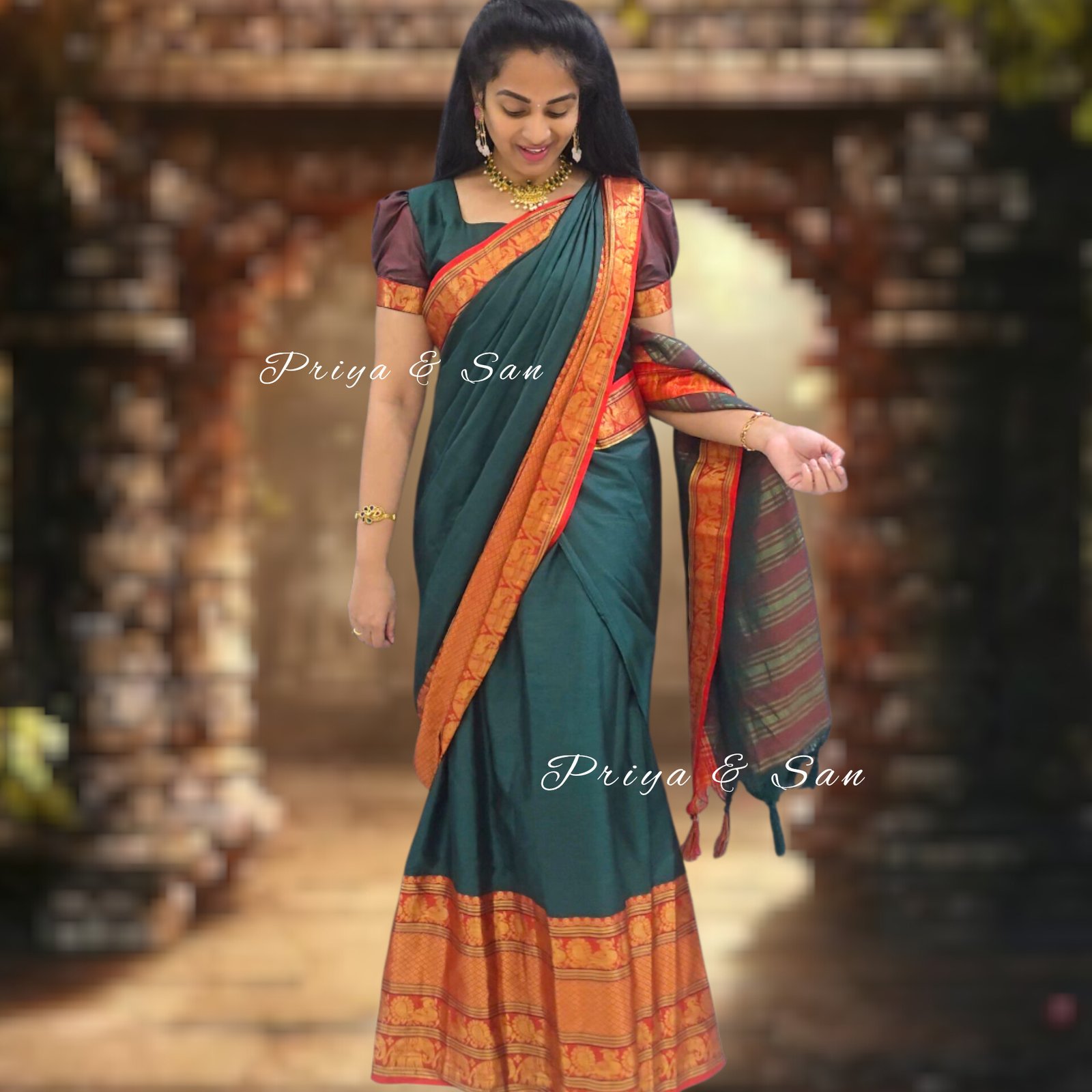 Narayanpet 2 in 1 Saree Gown