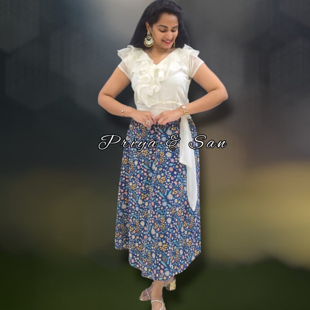 Icy Blue Bell Whisper Western Dress - Image 2