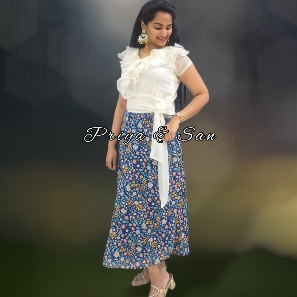 Icy Blue Bell Whisper Western Dress - Image 3