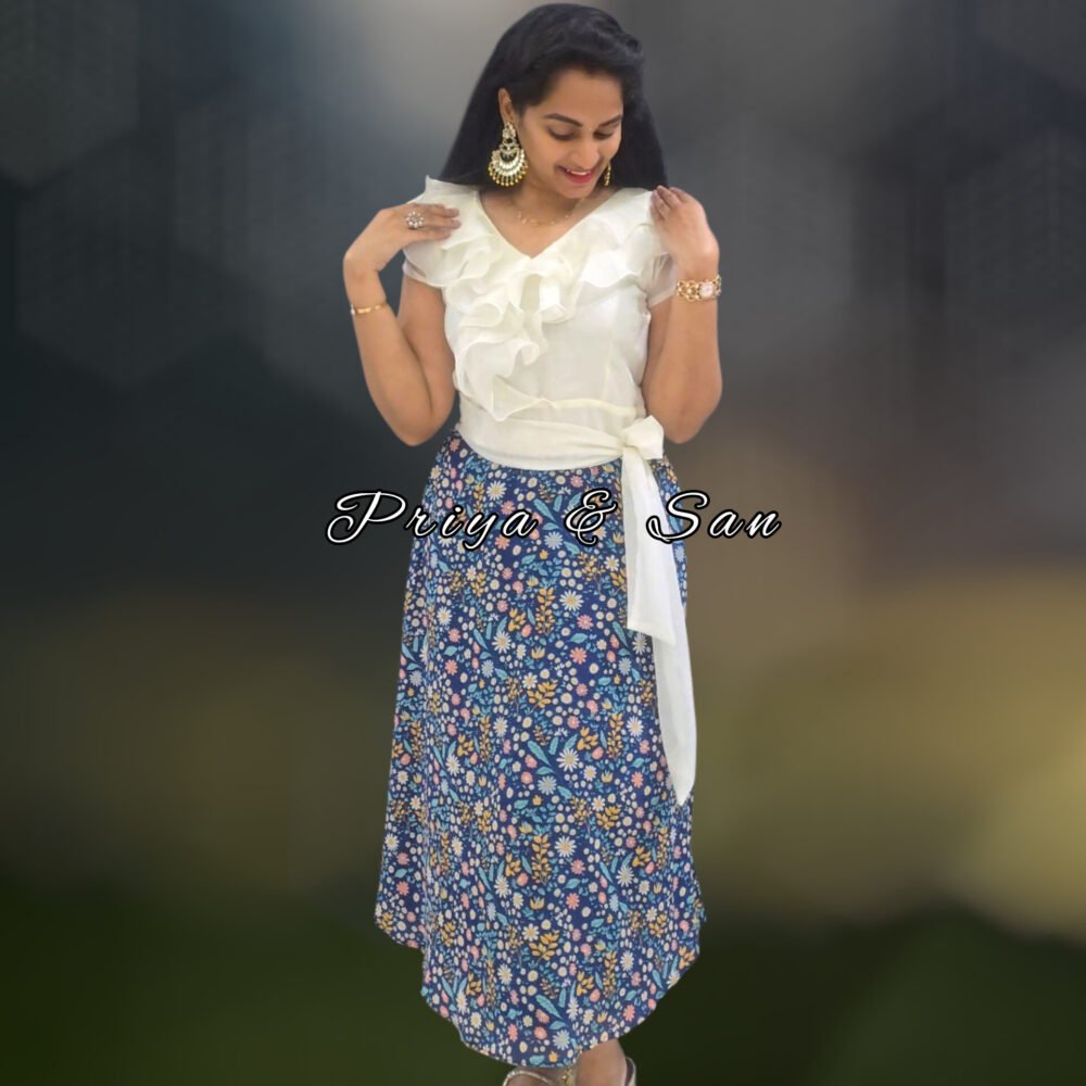 Icy Blue Bell Whisper Western Dress