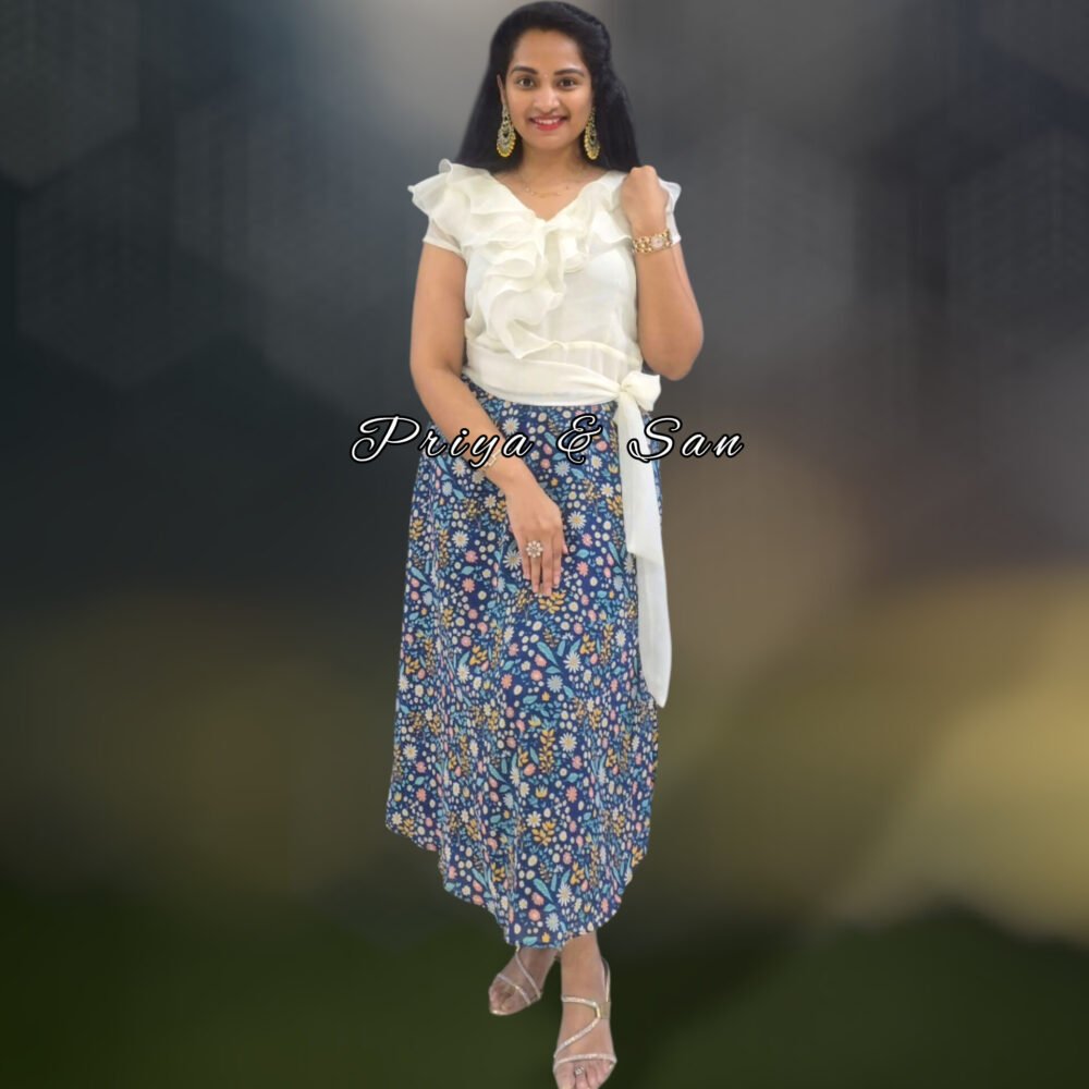 Icy Blue Bell Whisper Western Dress - Image 4
