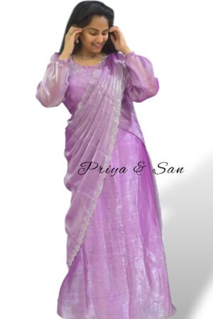 Runway Radiance 2 in 1 Saree Gown