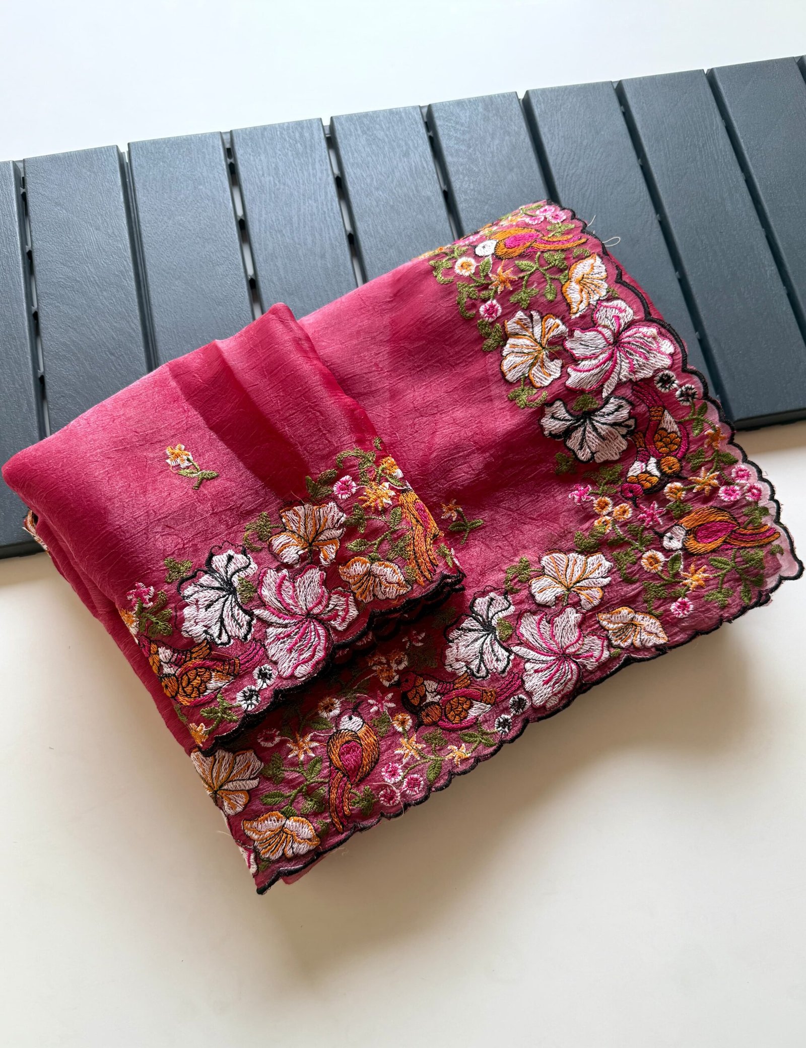 Alexa Petal Weave Silk Saree