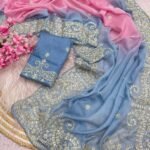 StarGlow Organza Silk Saree
