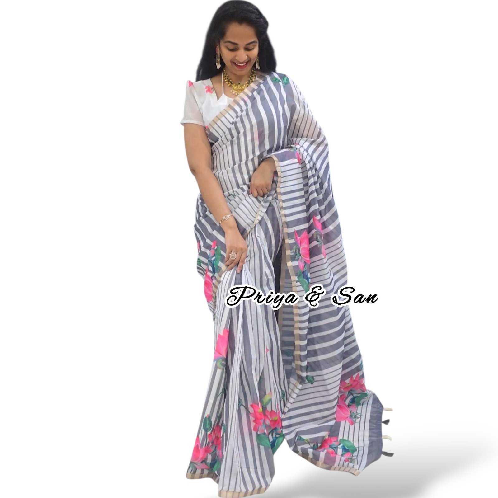Padma Vritta pre draped Saree Gown
