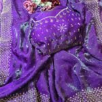 Starlit Mirage Dual-Tone Saree