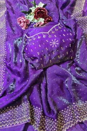 Starlit Mirage Dual-Tone Saree