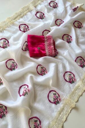 Malti Glow Georgette Saree