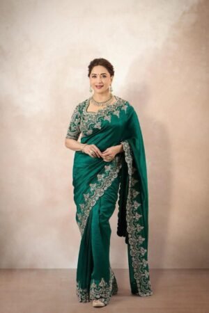 Madhuri Dixit signature saree (Stitched Blouse)