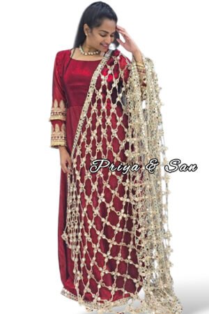Sheesha – Mirror Work 2 in 1 Saree Gown