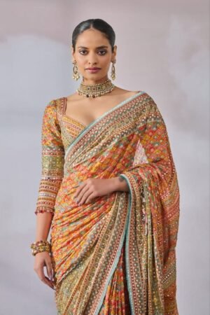 Mirror Royale Saree ~ Unstitched Blouse