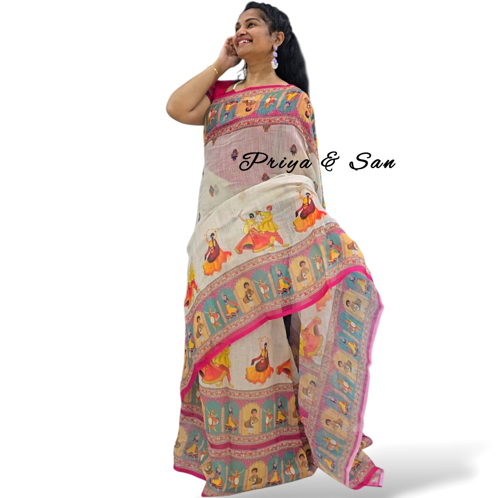 Rang Nritya 2 in 1 Saree Gown
