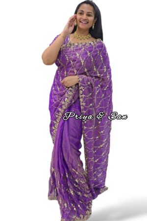 Sangria 1 Min Saree (Stitched Blouse)