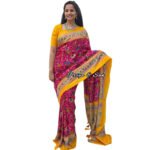 Patola Blossom Waist Open Saree Gown