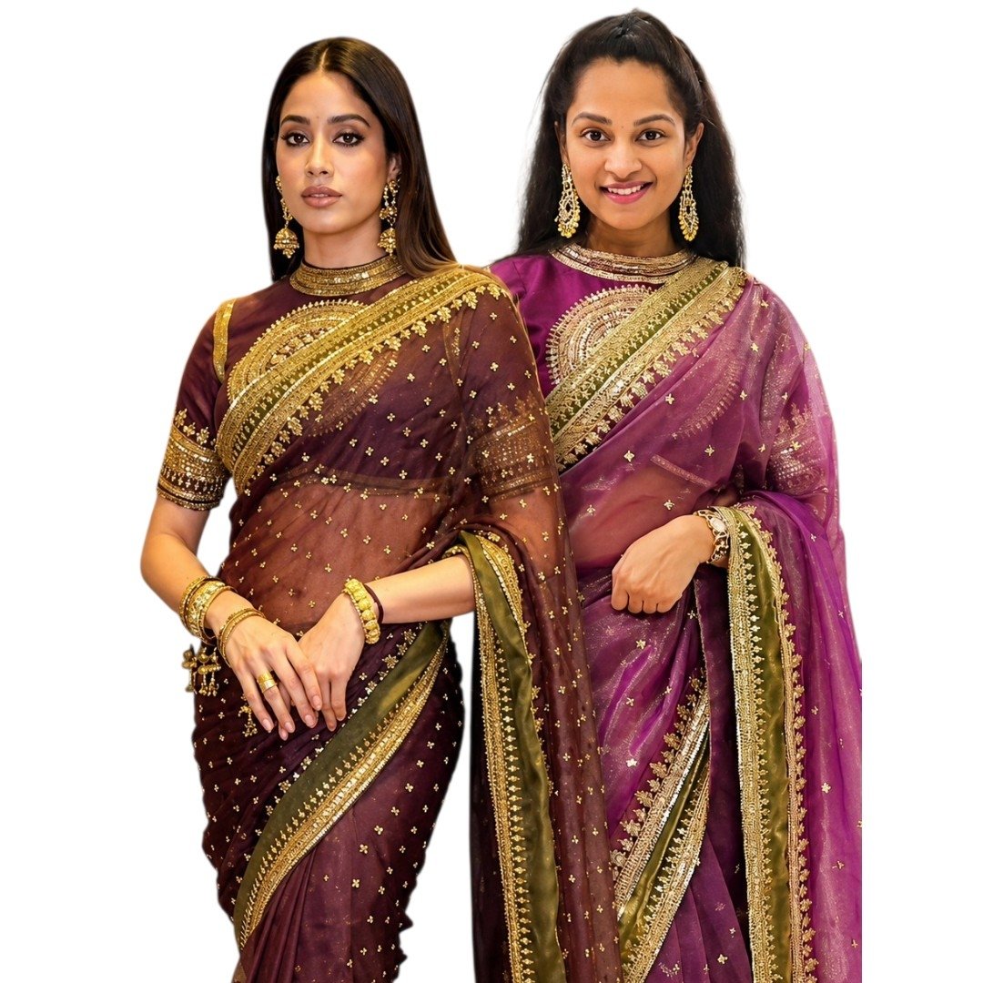 Janhvi's Viral 1 Min Saree