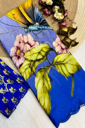 Flutter Grace Chinon Saree