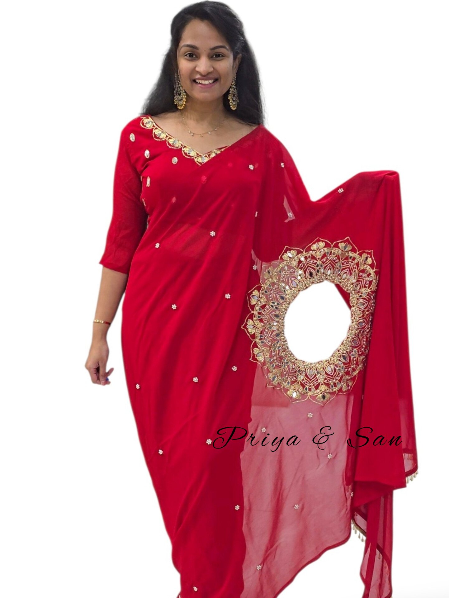 Sindoor Grace 1-Min Saree (Free Size)