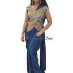 Butterfly Bloom 1-Min Saree (Free Size)