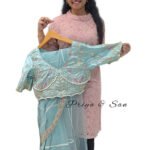Turquoise Pearl 1- Min Saree
