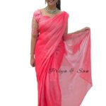 Coral Waist Open Saree Gown